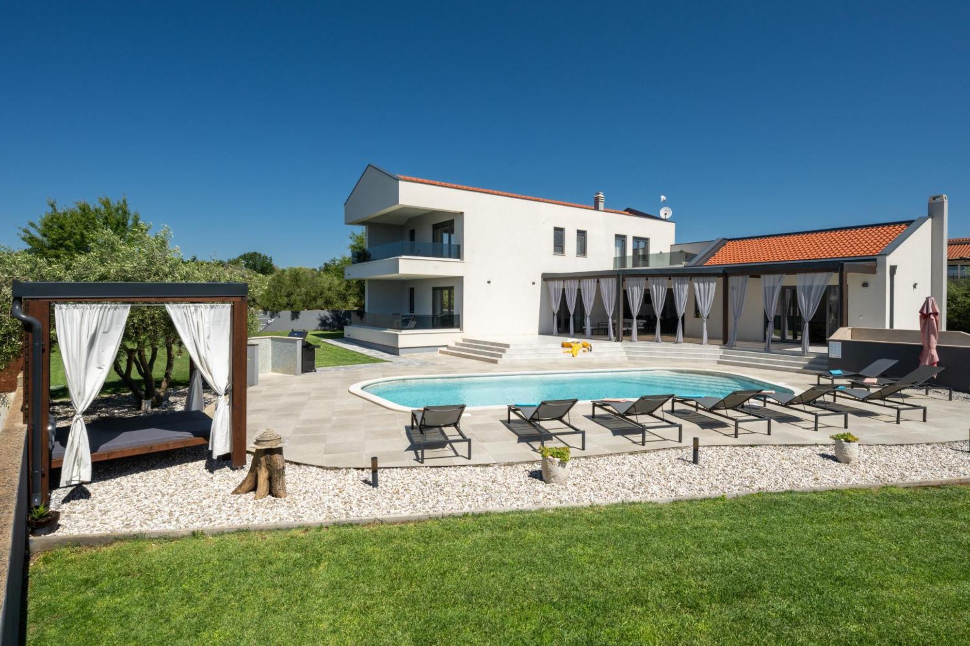 Villa Posidonia Near Pula With Sea View And Surrounded By Olive Trees Krnica Ngoại thất bức ảnh
