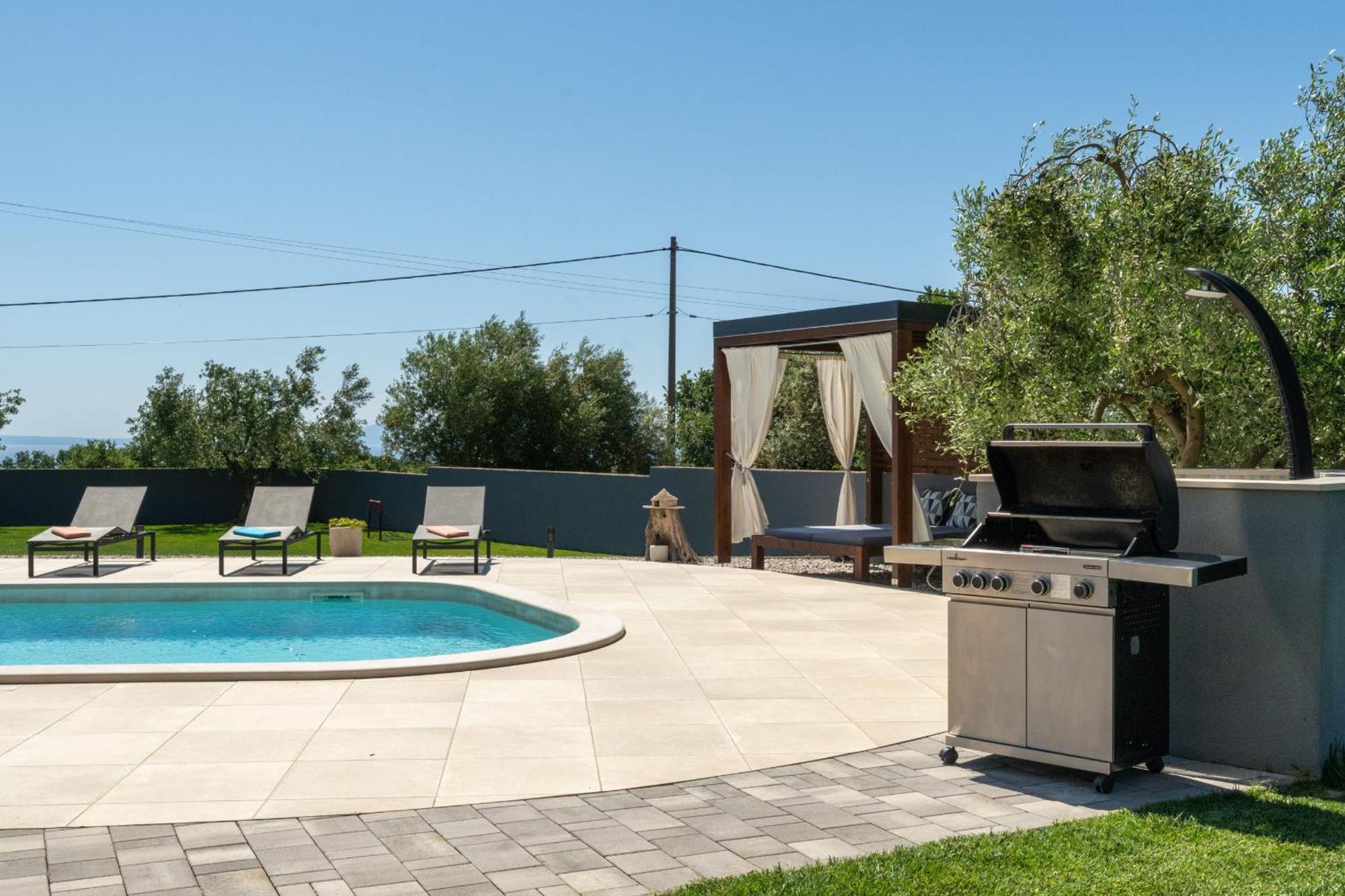 Villa Posidonia Near Pula With Sea View And Surrounded By Olive Trees Krnica Ngoại thất bức ảnh