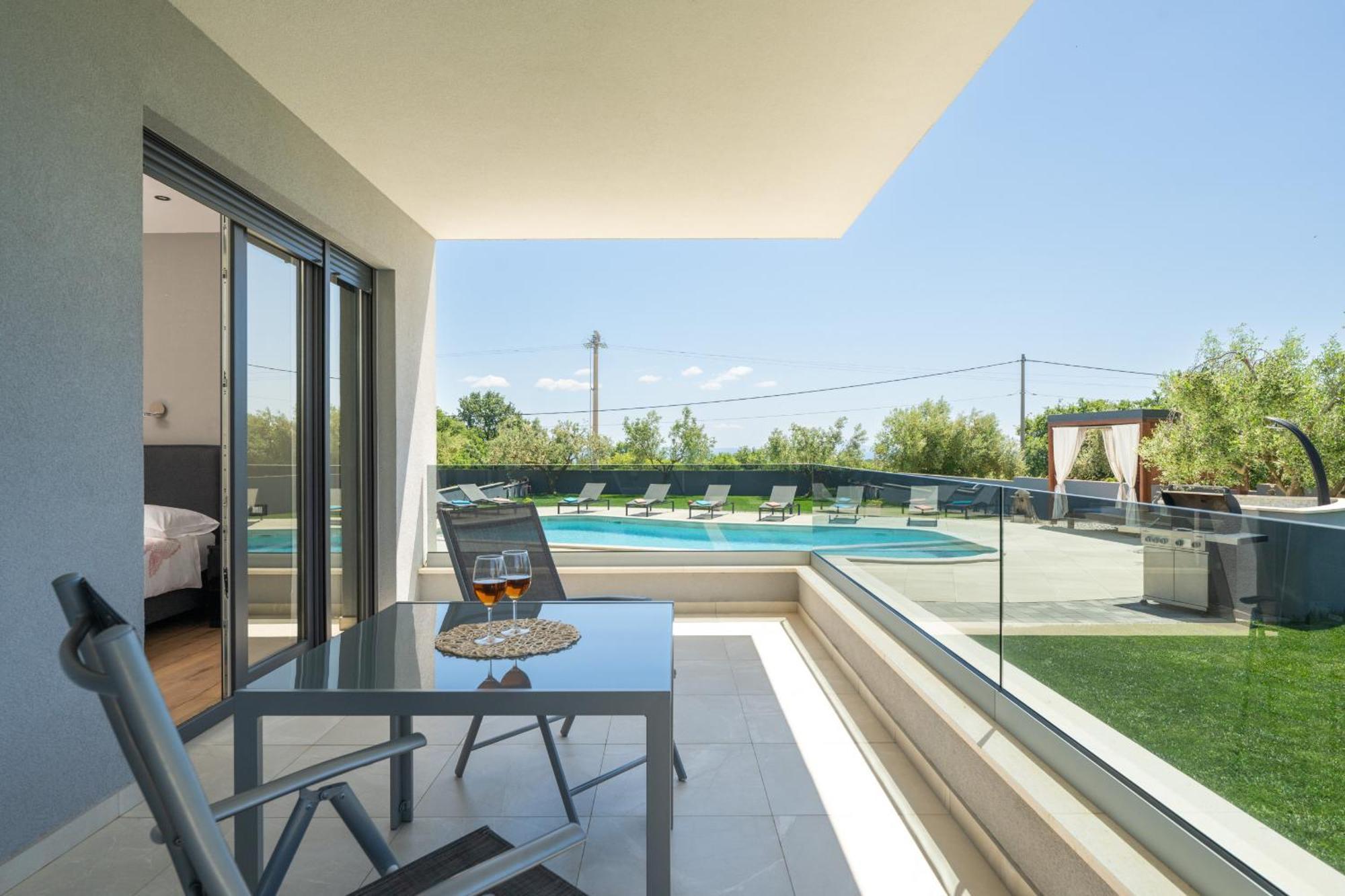 Villa Posidonia Near Pula With Sea View And Surrounded By Olive Trees Krnica Ngoại thất bức ảnh