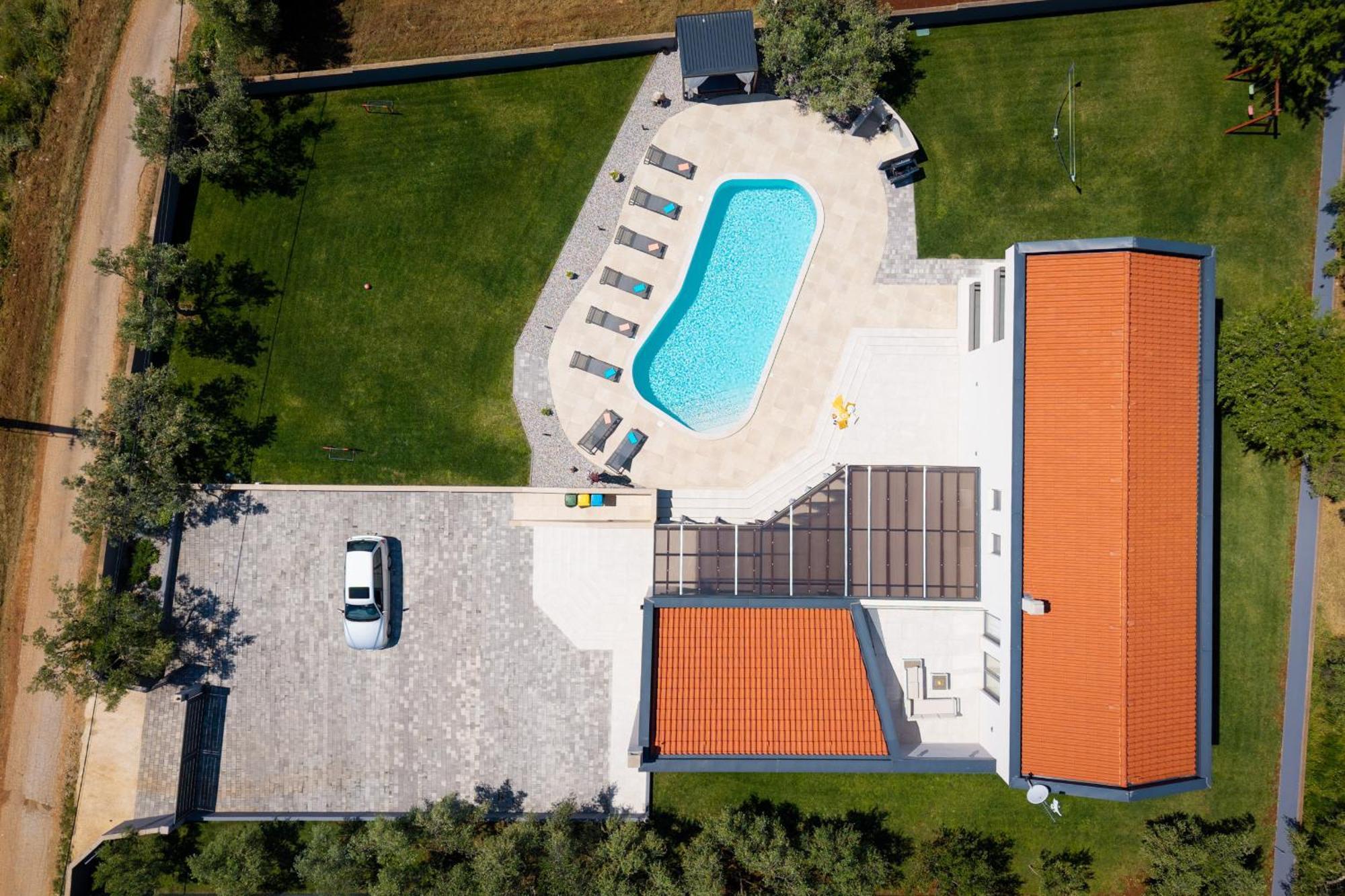 Villa Posidonia Near Pula With Sea View And Surrounded By Olive Trees Krnica Ngoại thất bức ảnh