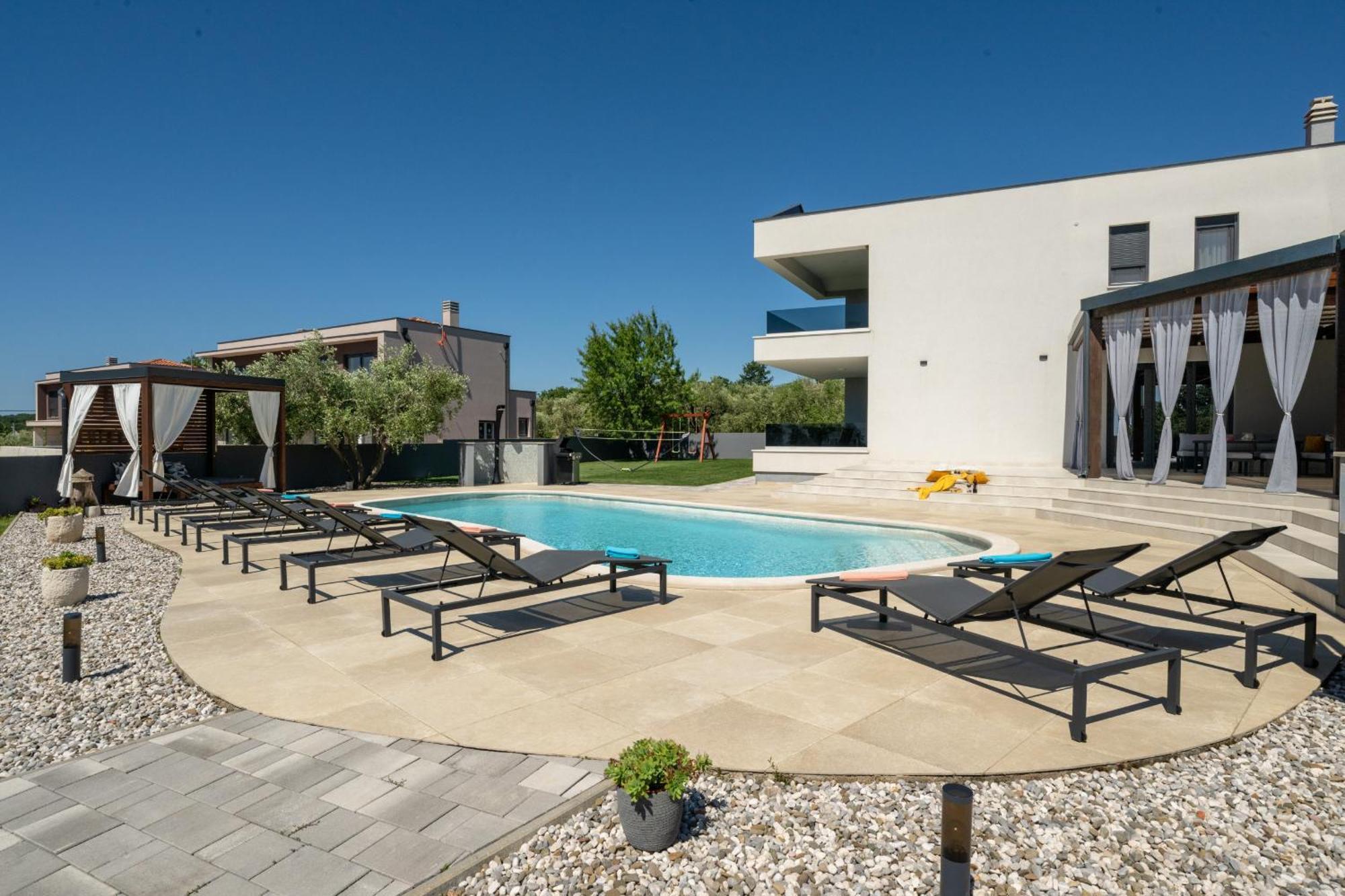 Villa Posidonia Near Pula With Sea View And Surrounded By Olive Trees Krnica Ngoại thất bức ảnh